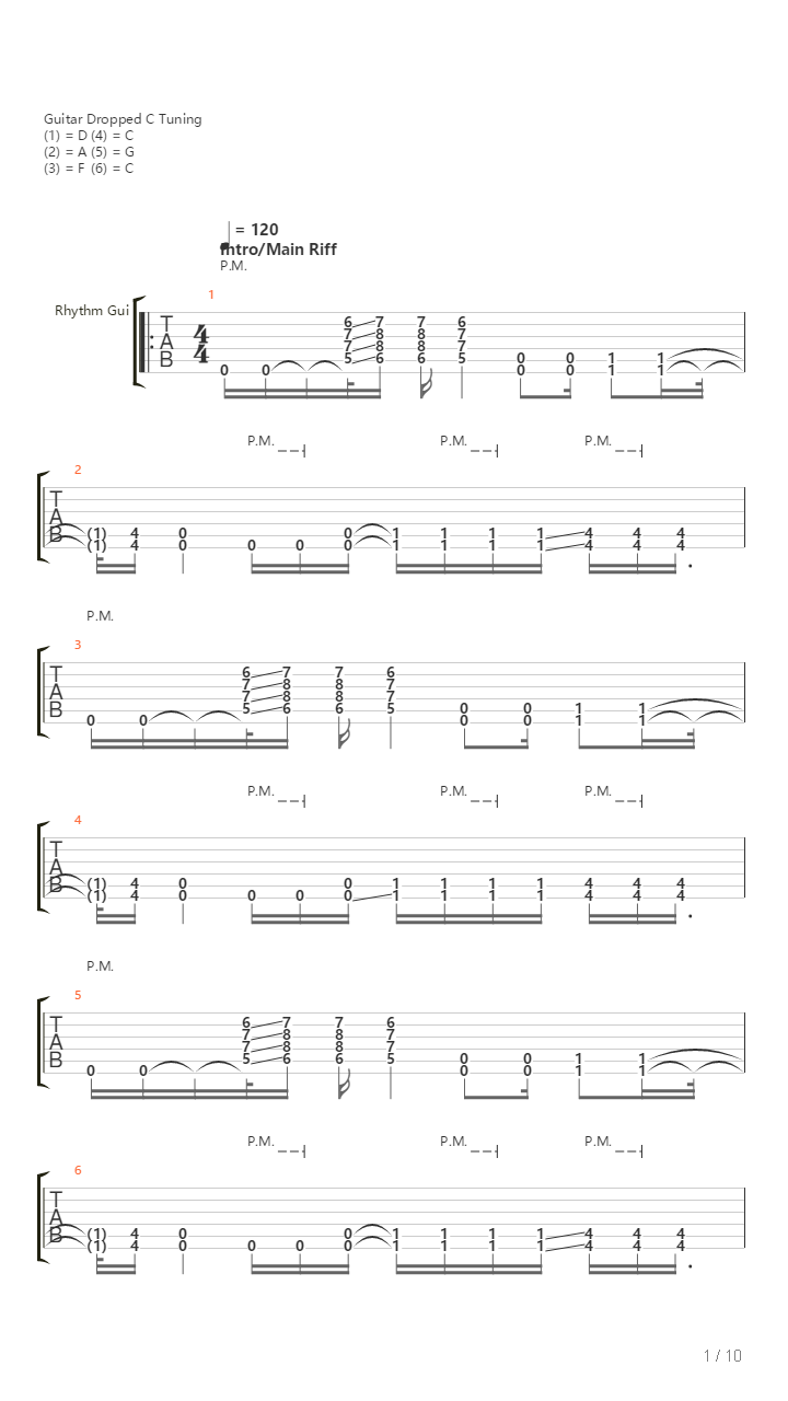 Relapse吉他谱