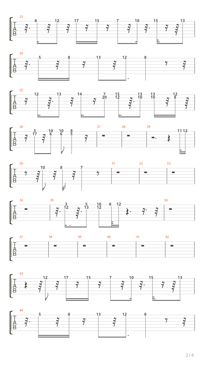 Boiadeiro Errante吉他谱