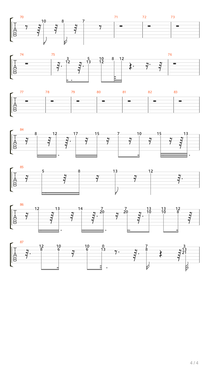 Boiadeiro Errante吉他谱