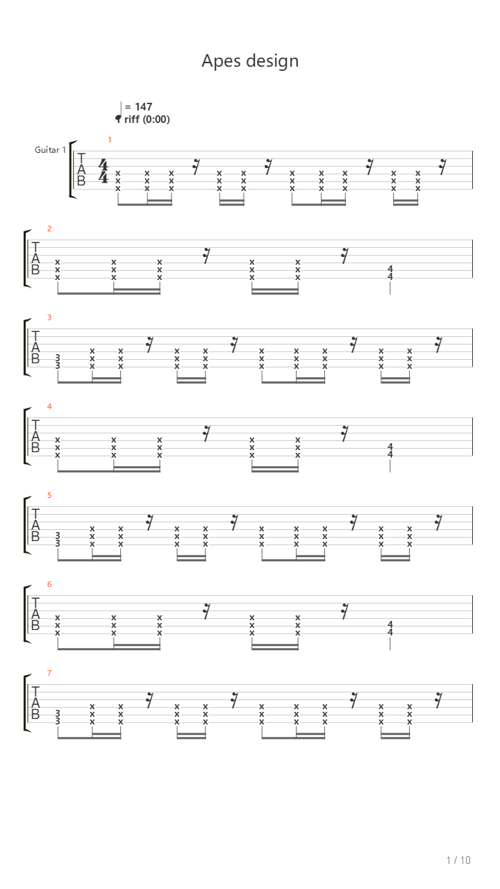 Apes Design吉他谱
