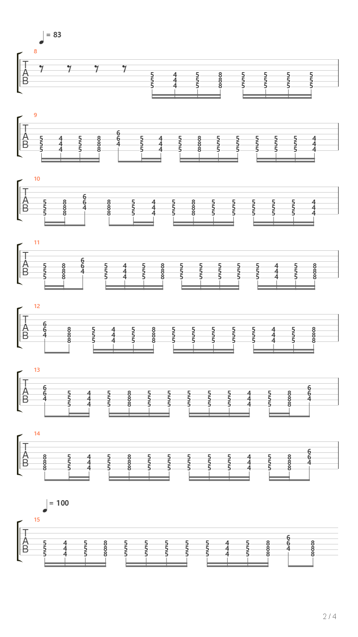 Song 3吉他谱