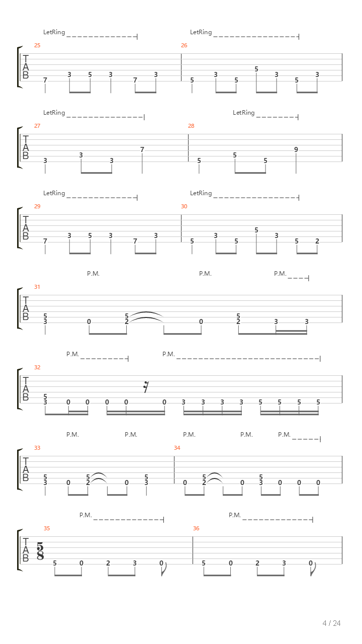 Rubin吉他谱