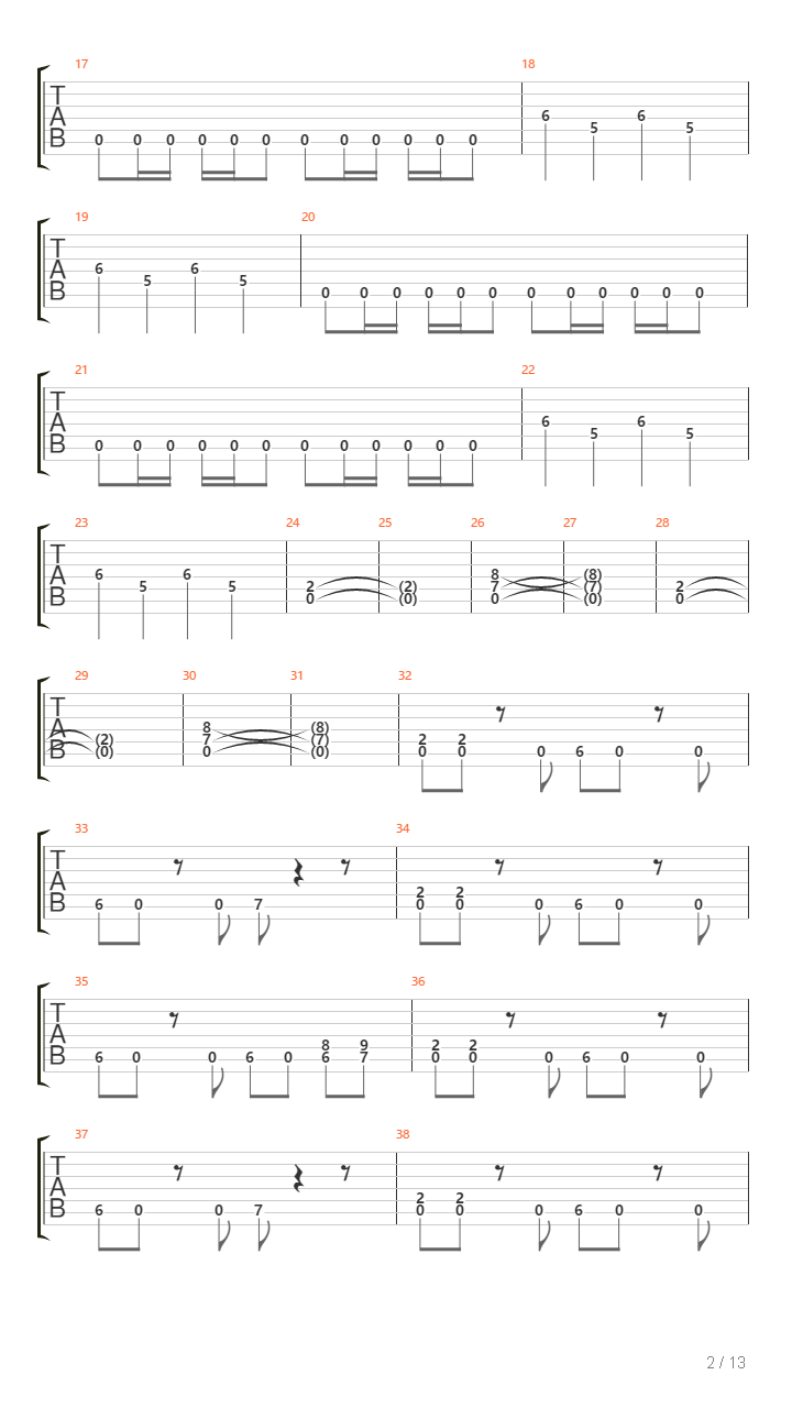 The Lecherous吉他谱