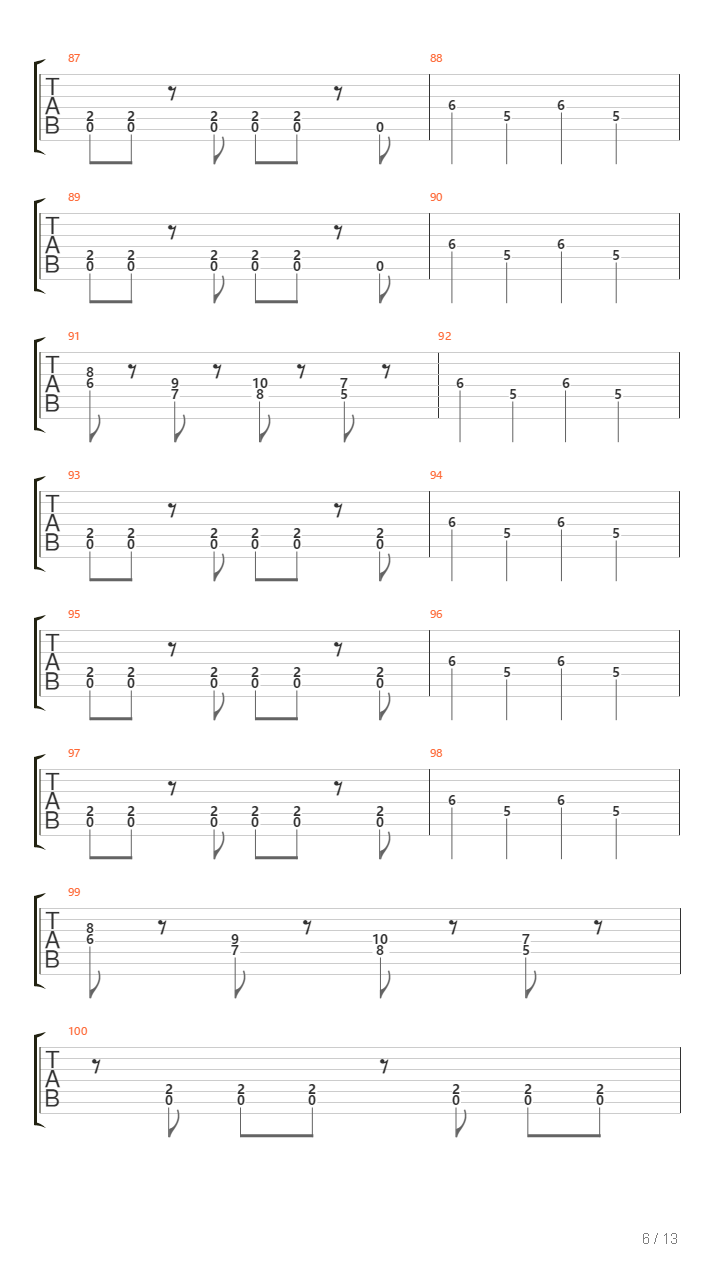 The Lecherous吉他谱