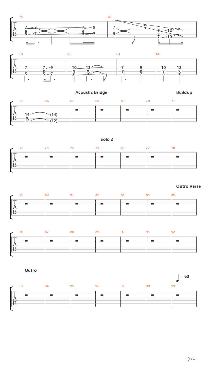 So Far Guitar吉他谱