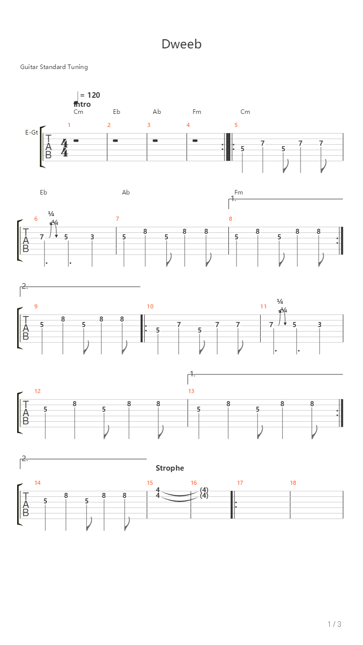 Dweeb吉他谱
