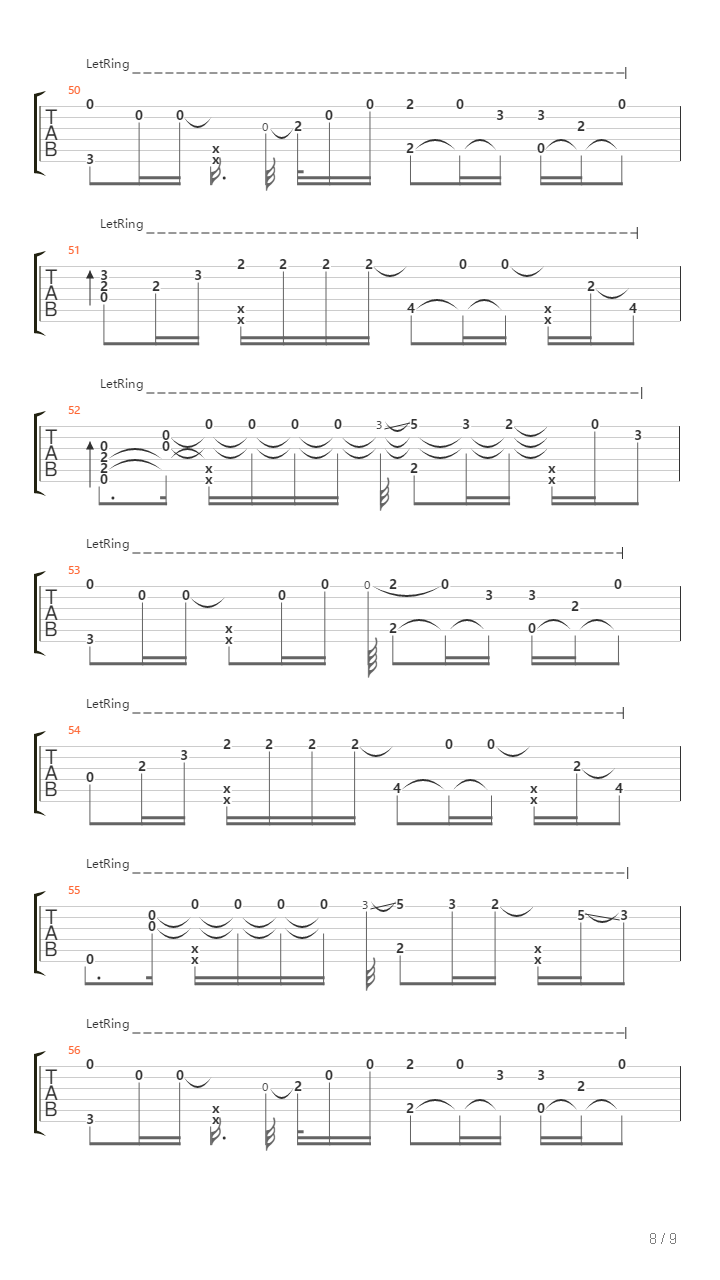 Test吉他谱