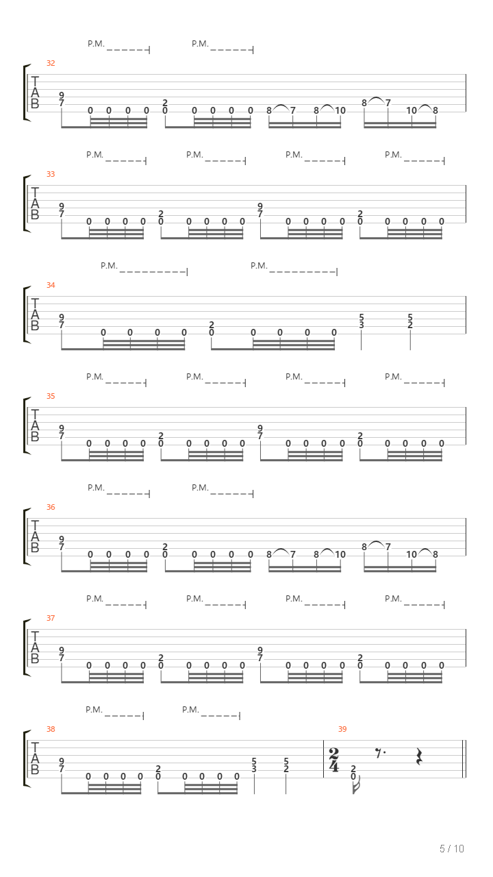 Total Alarm吉他谱