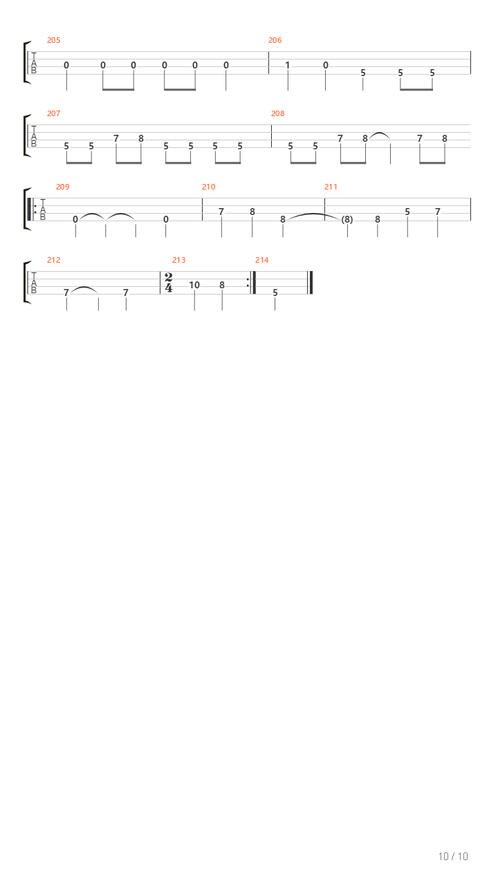 Xenoplagues吉他谱