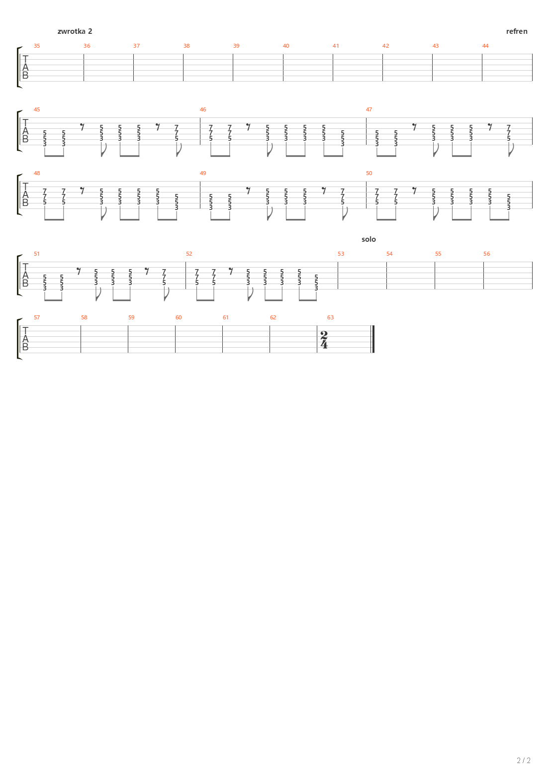 Ska吉他谱