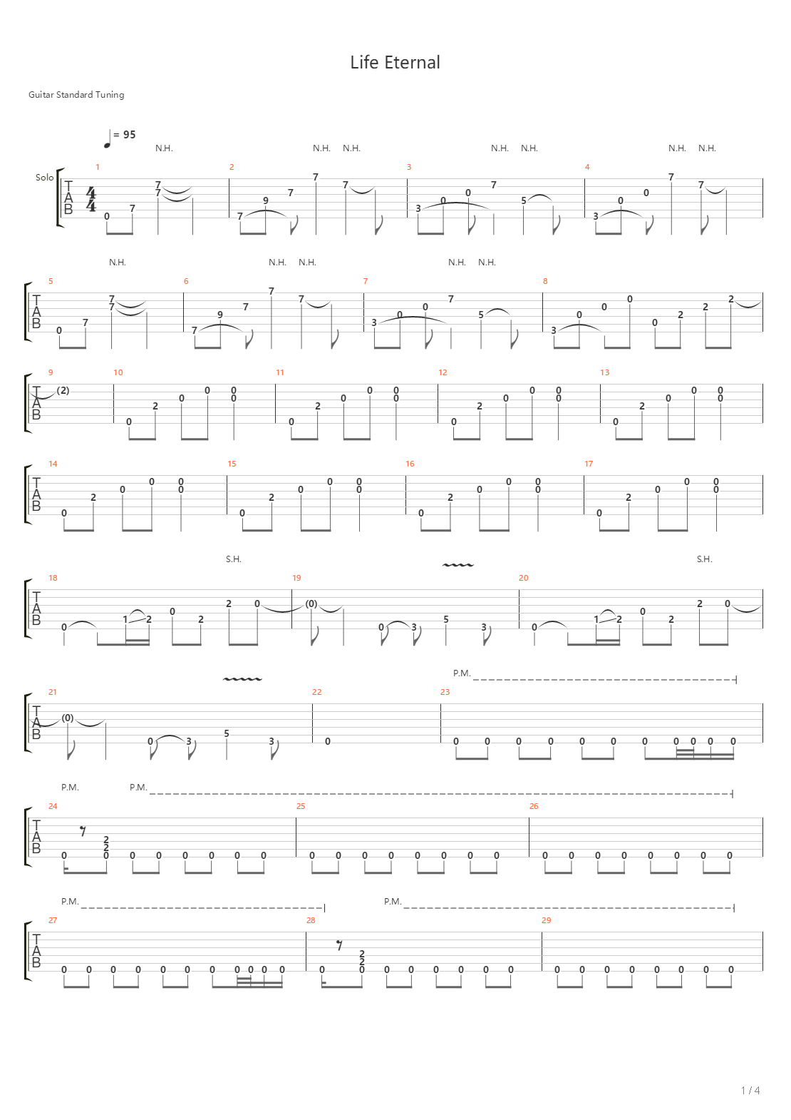 Life Eternal吉他谱