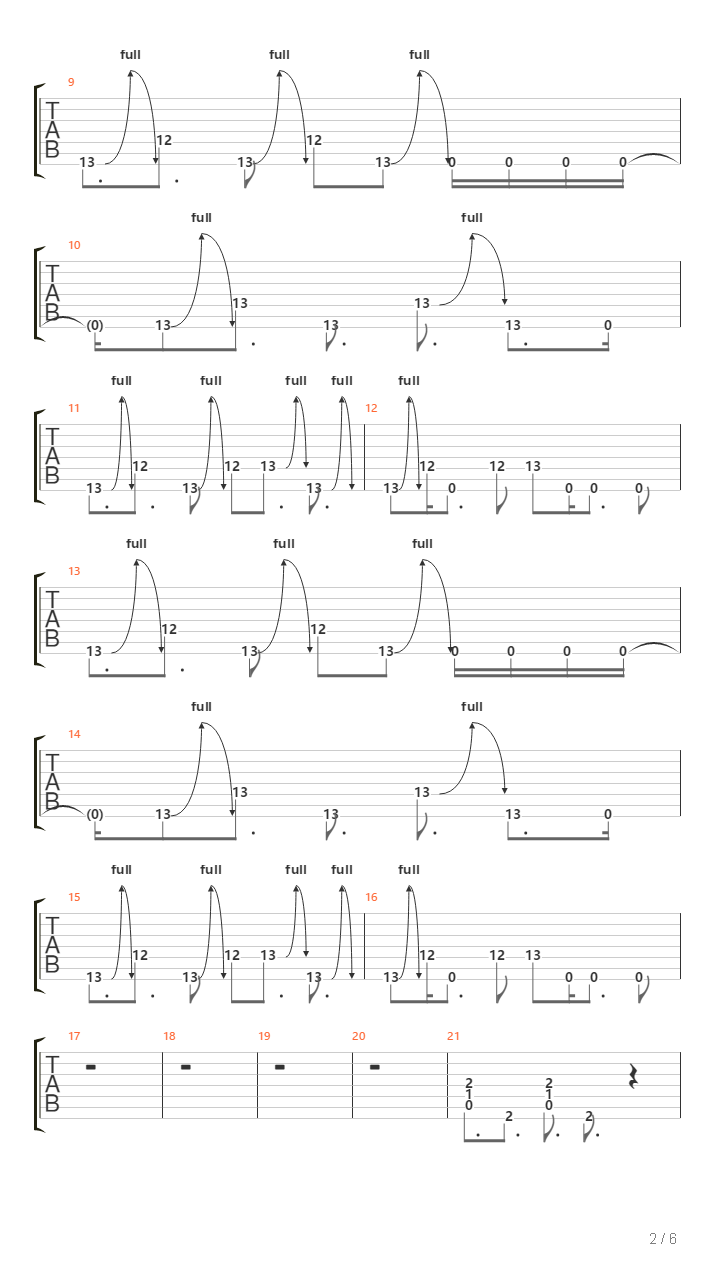 Directions To Servants吉他谱