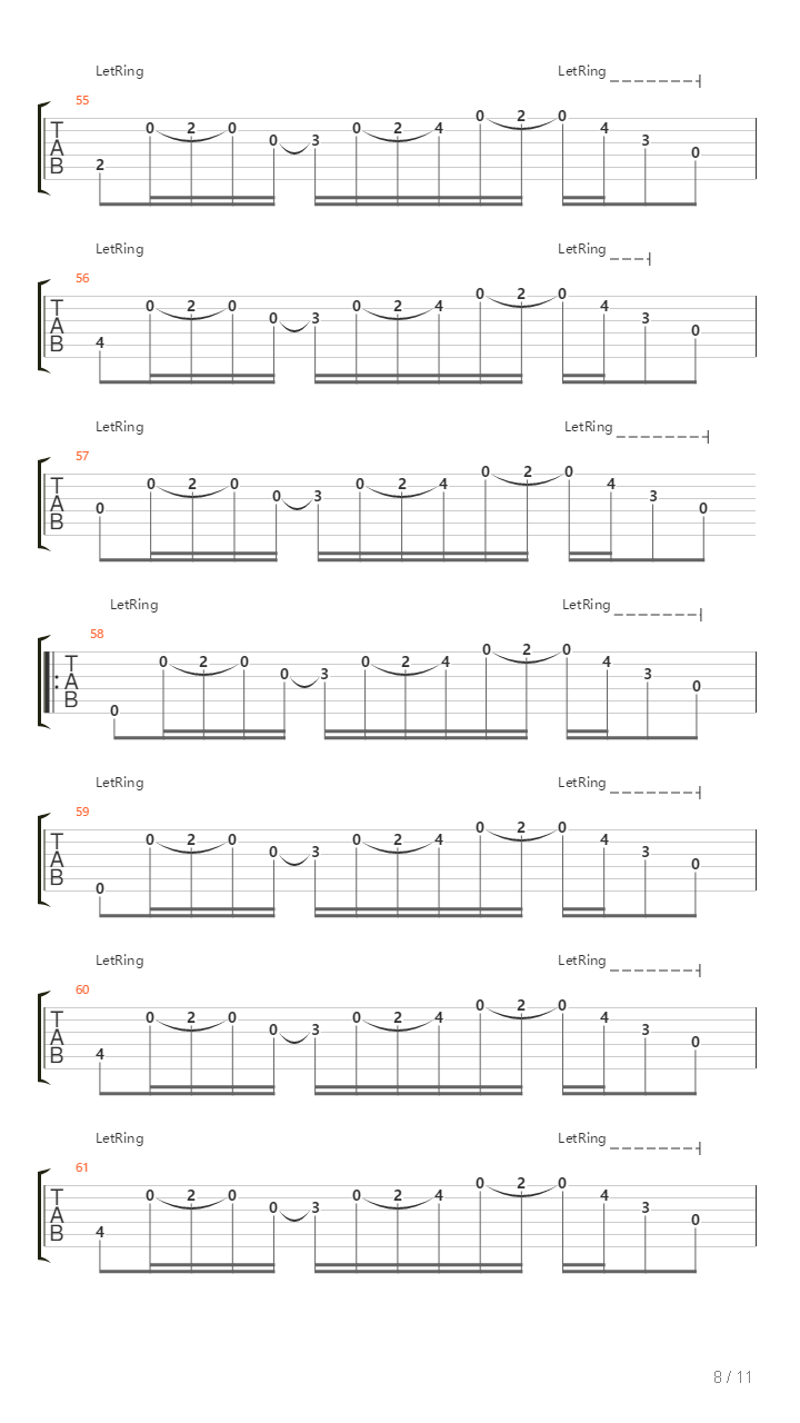 End And End吉他谱