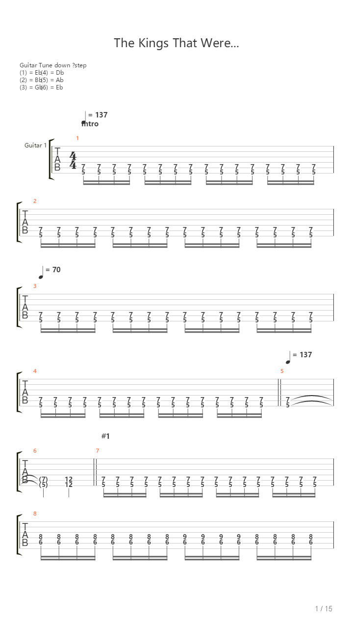 The Kings That Were吉他谱