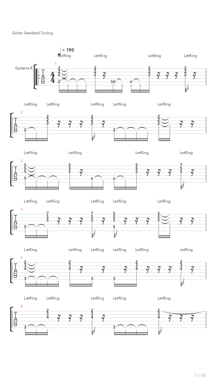 It Runs Through Me吉他谱