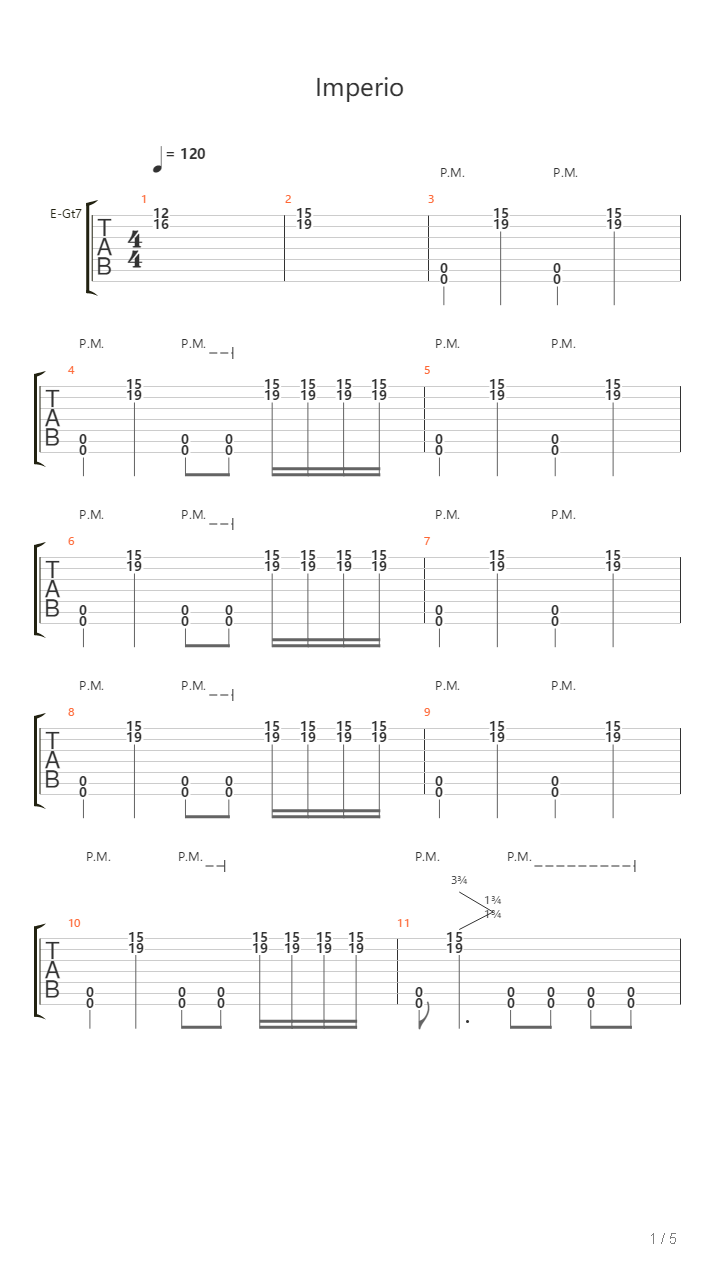 Imperio吉他谱