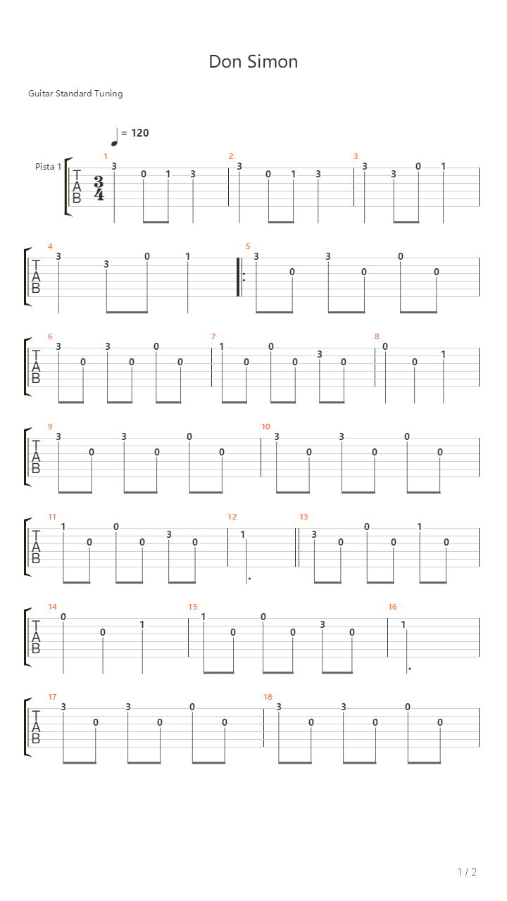 Don Simon吉他谱