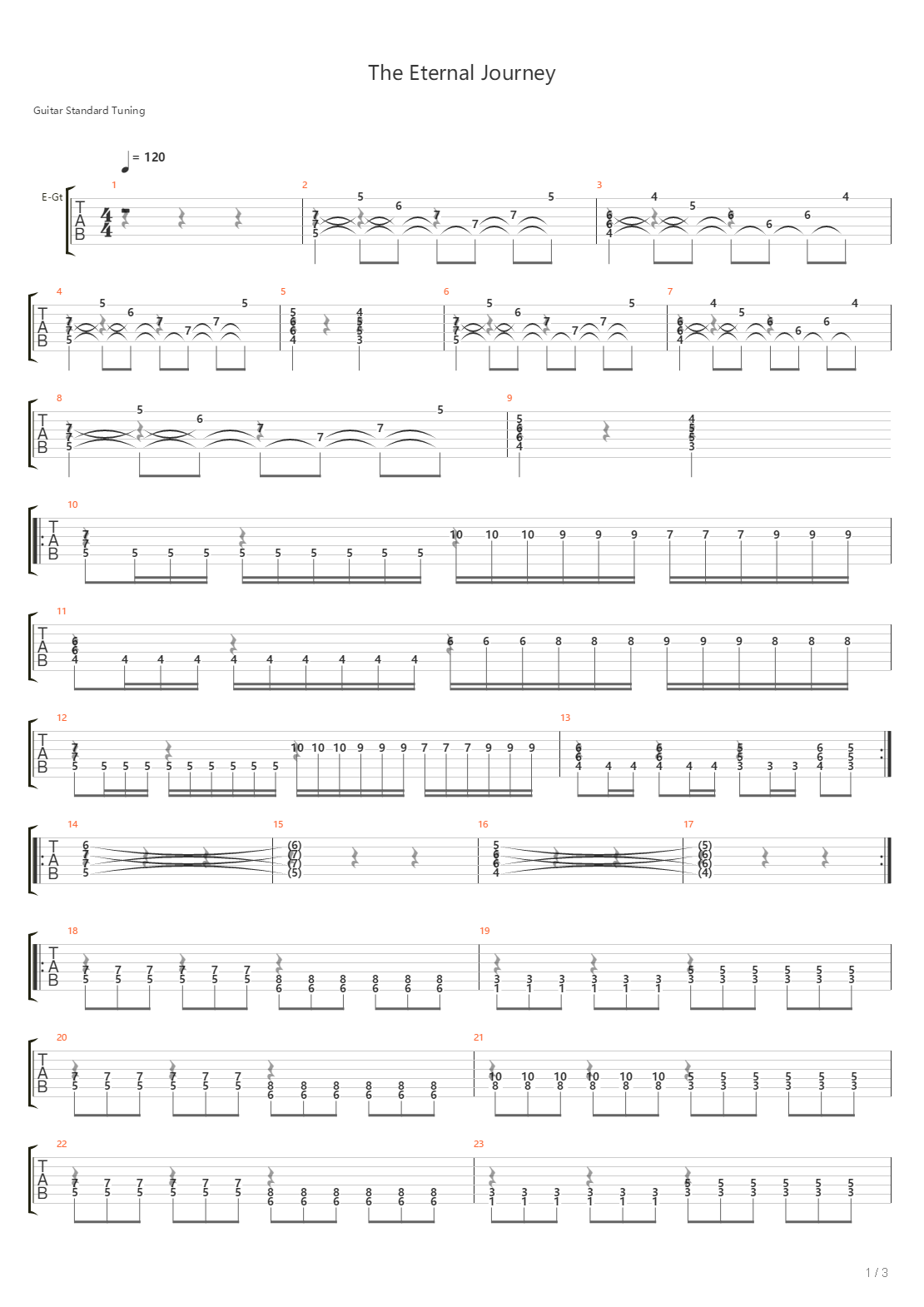 The Eternal Journey吉他谱