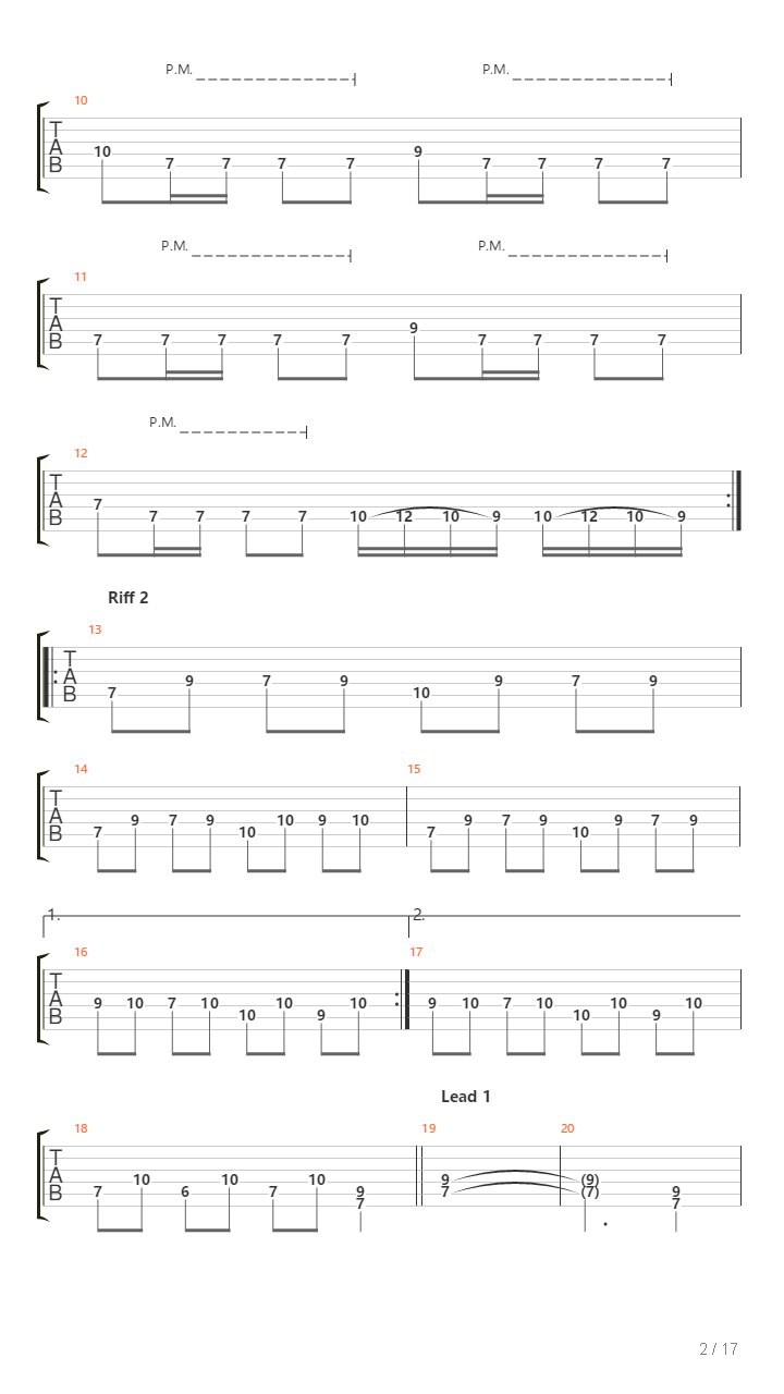 The Plague吉他谱