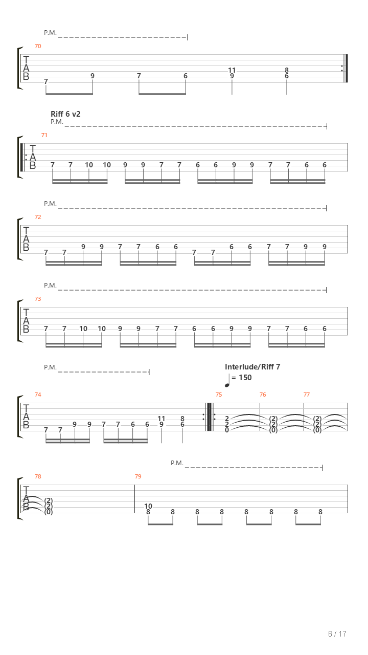 The Plague吉他谱