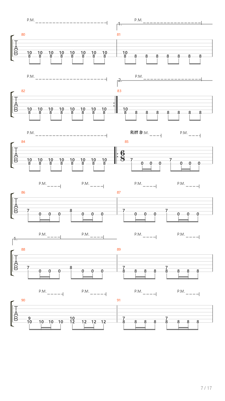 The Plague吉他谱