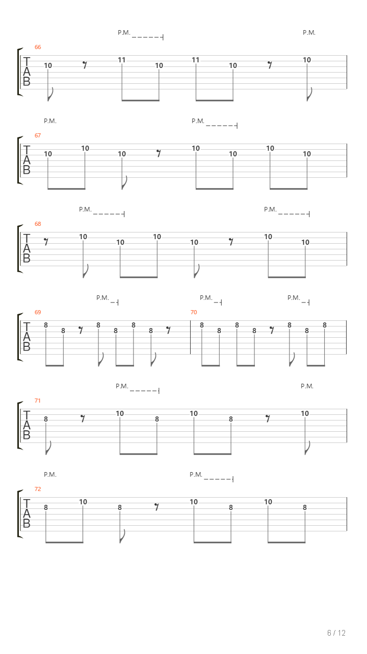 The Same War吉他谱