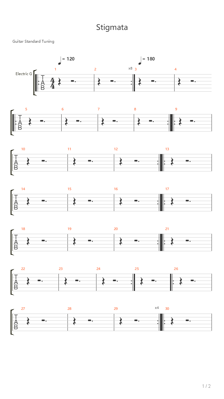 Stigmata吉他谱