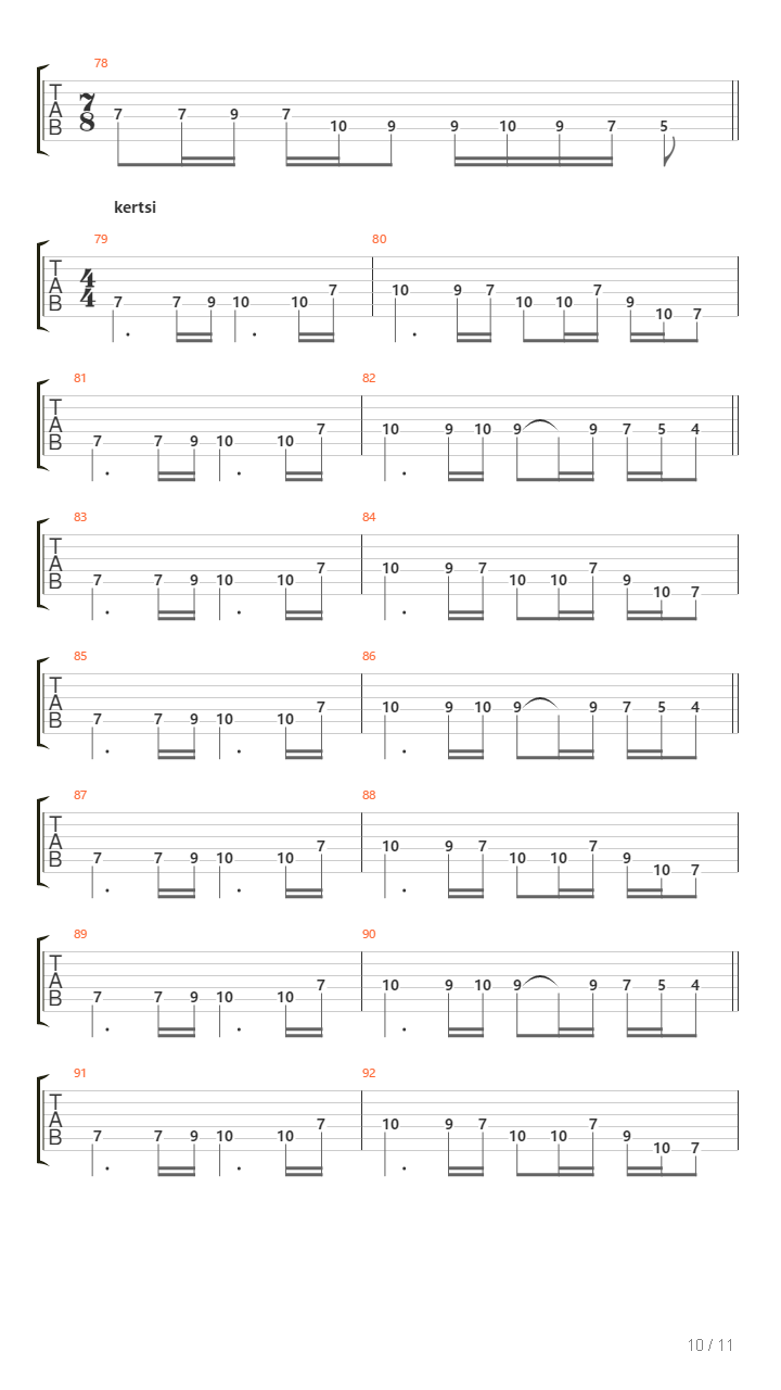 Pahan Laulu吉他谱