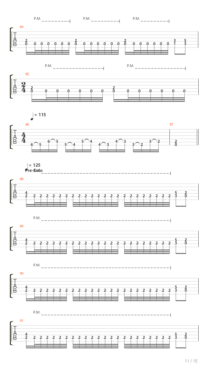 Prelude Scavenger吉他谱