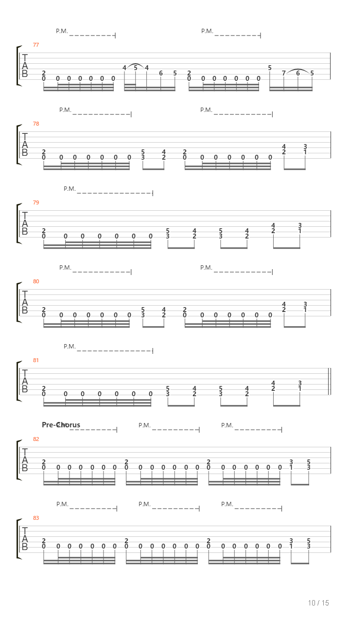 Prelude Scavenger吉他谱