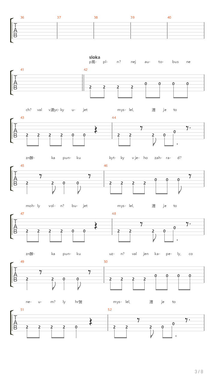 Znamka Punku吉他谱