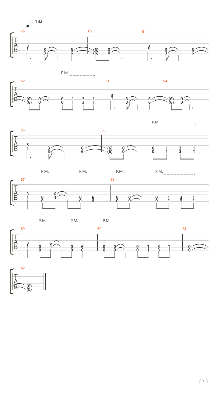 Pain Over Acceptance吉他谱