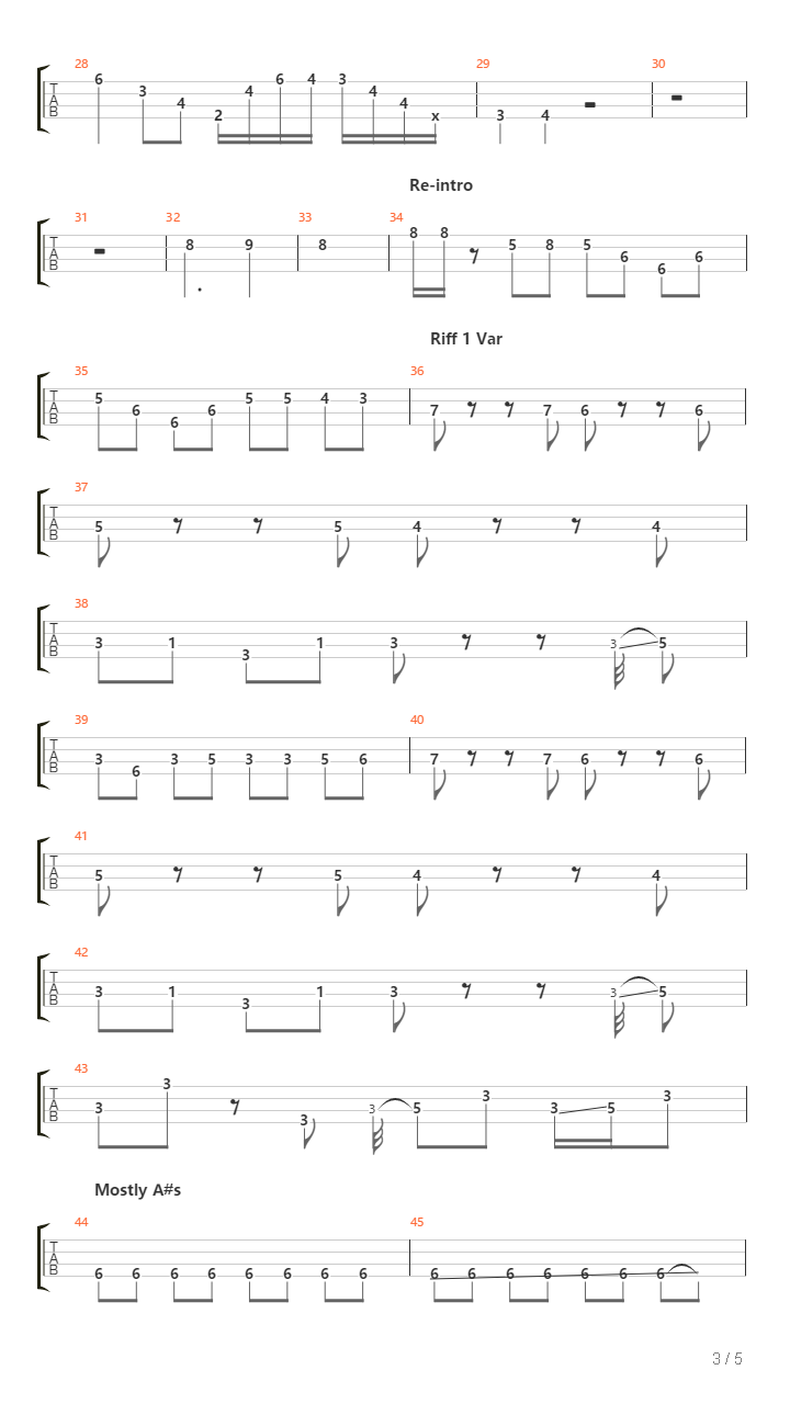 Fugue State吉他谱