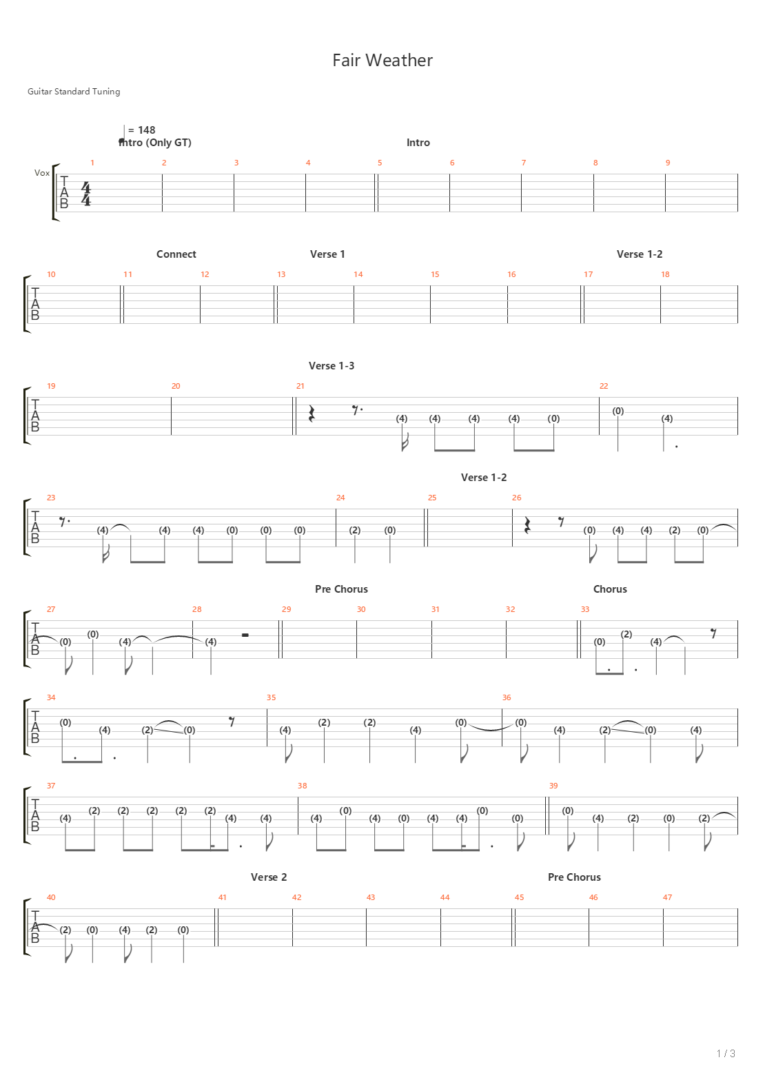 South Drive吉他谱