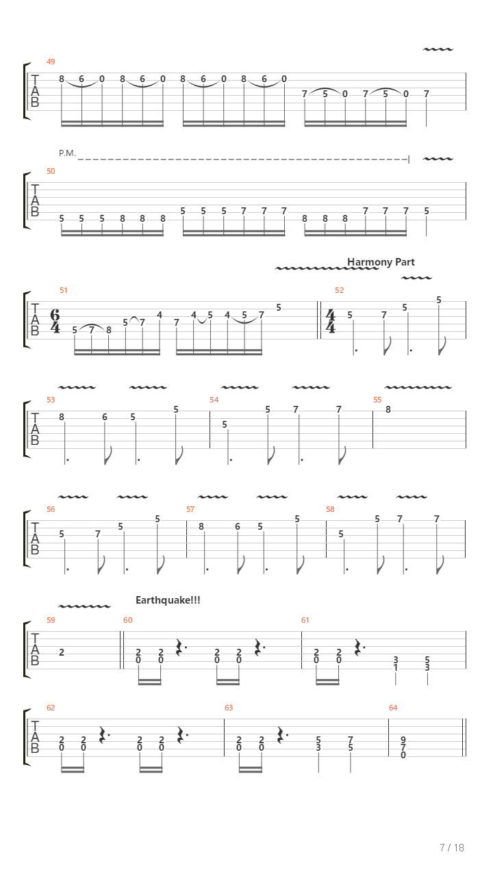 Seven Seals吉他谱