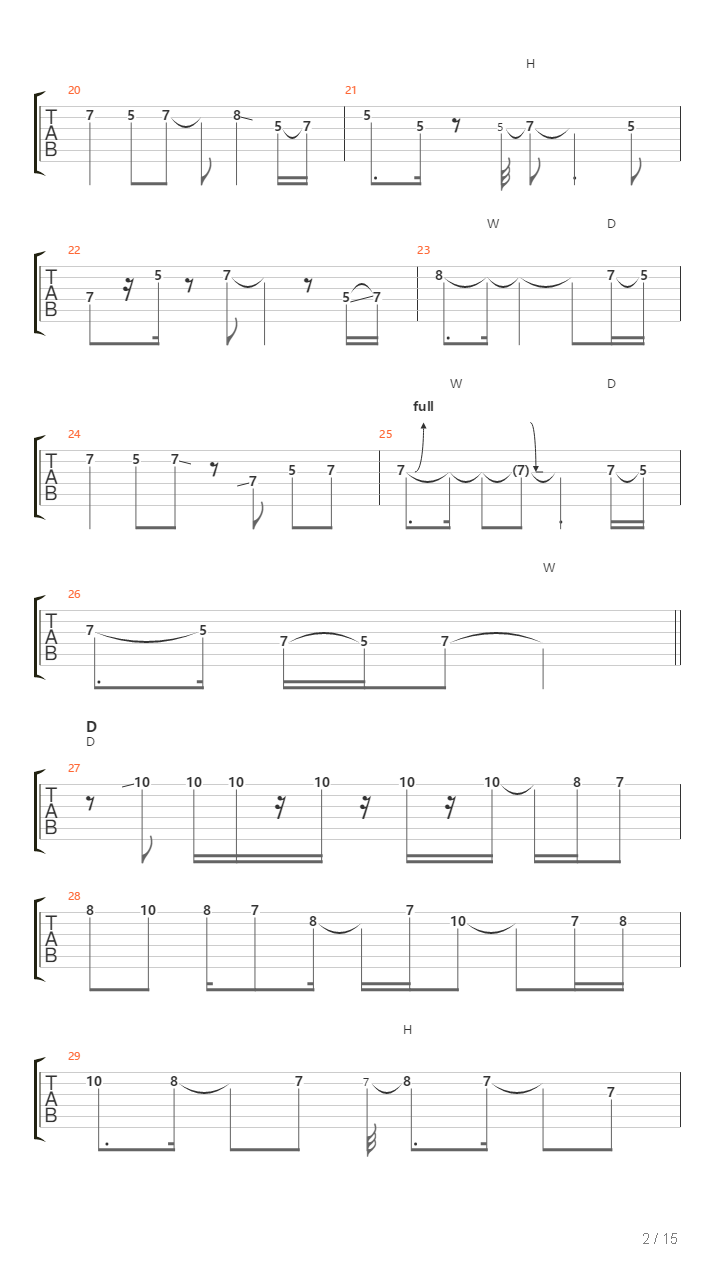 Various Cards吉他谱