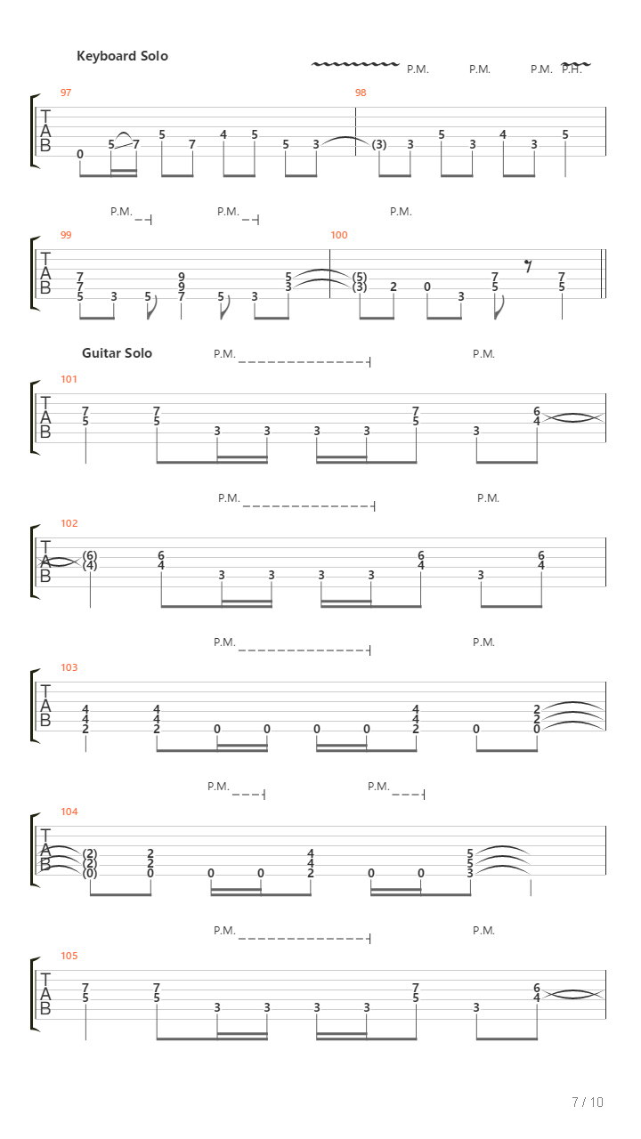 Rivers Of Destiny吉他谱