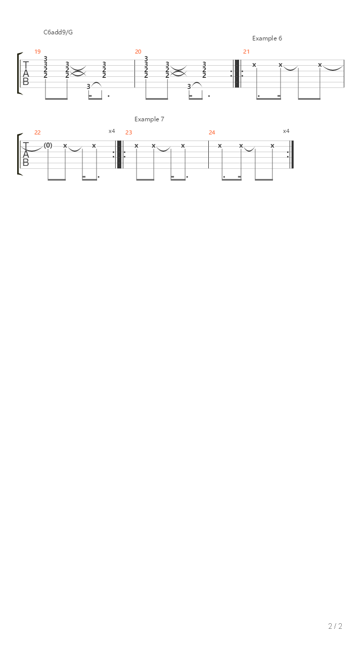 1 Bossa Nova Harmony And Rhythm吉他谱