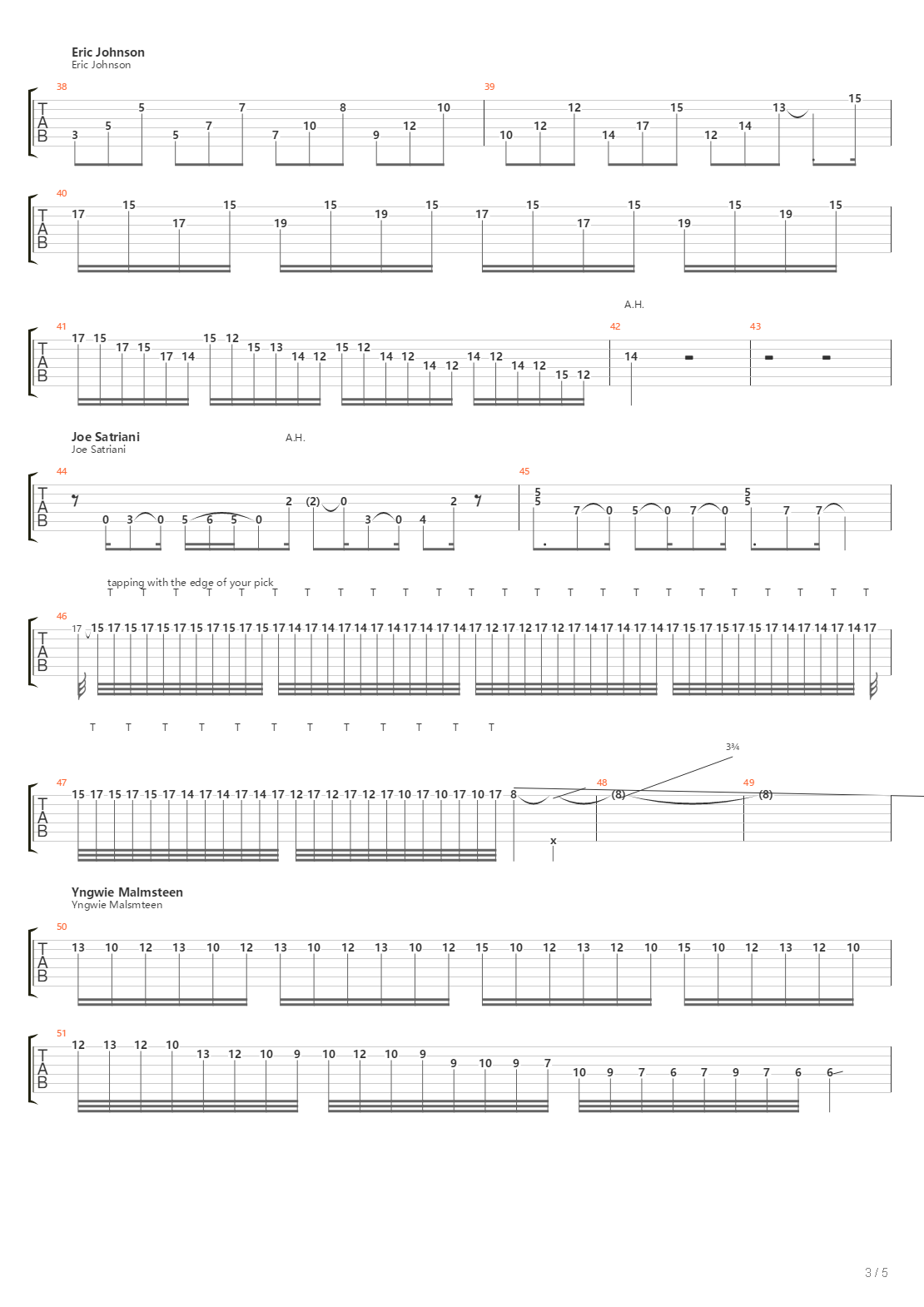 10 Solo Styles From The Eighties吉他谱