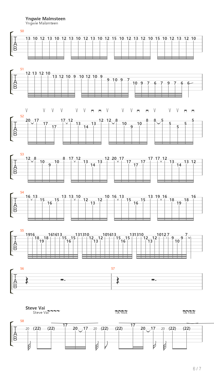 10 Solo Styles From The Eighties吉他谱