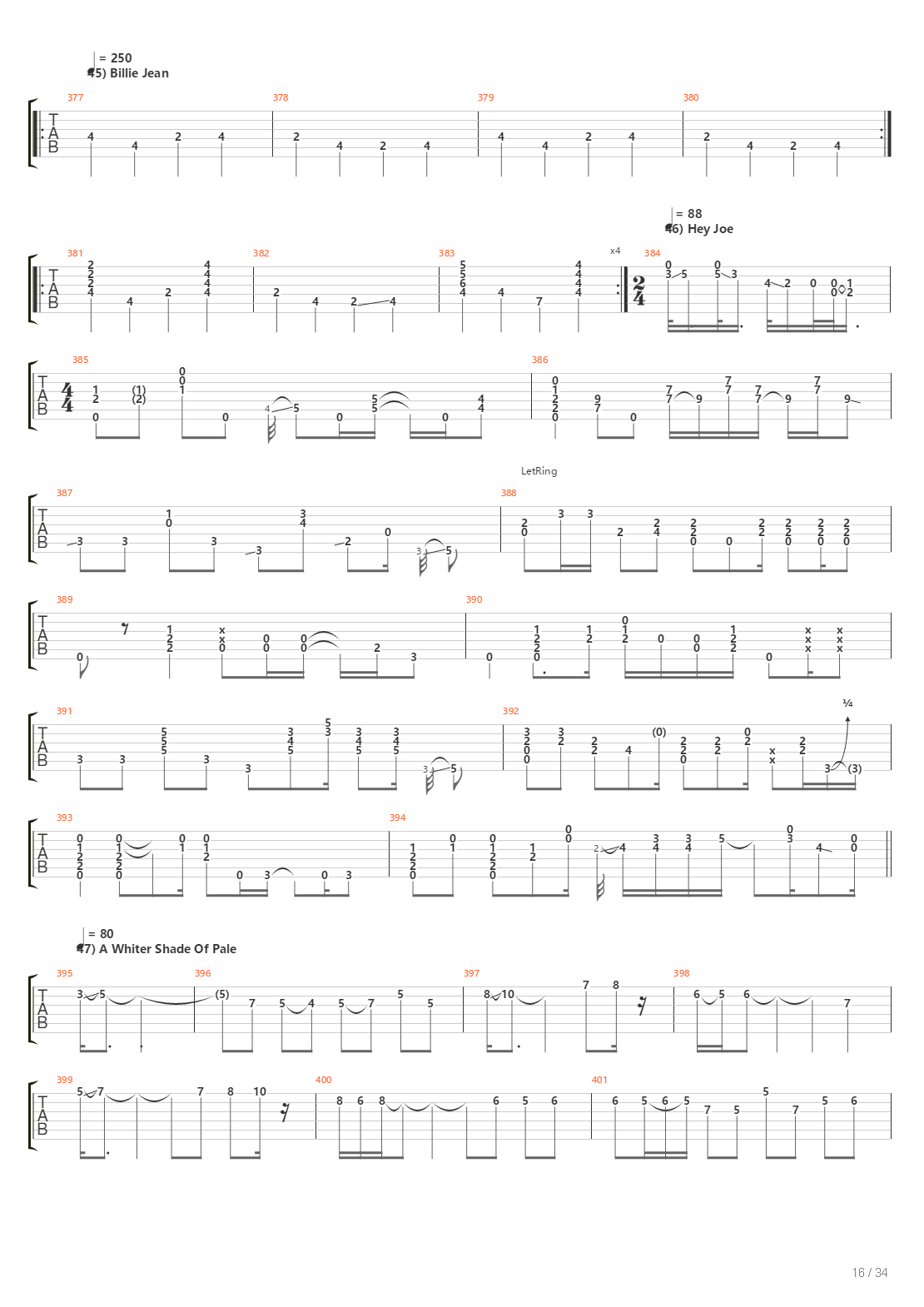 100 Greatest Guitar Riffs Of All Times吉他谱