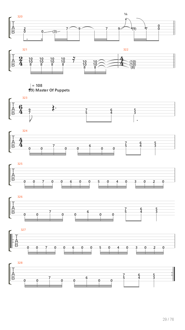 100 Greatest Guitar Riffs Of All Times吉他谱