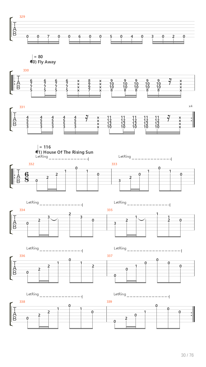 100 Greatest Guitar Riffs Of All Times吉他谱