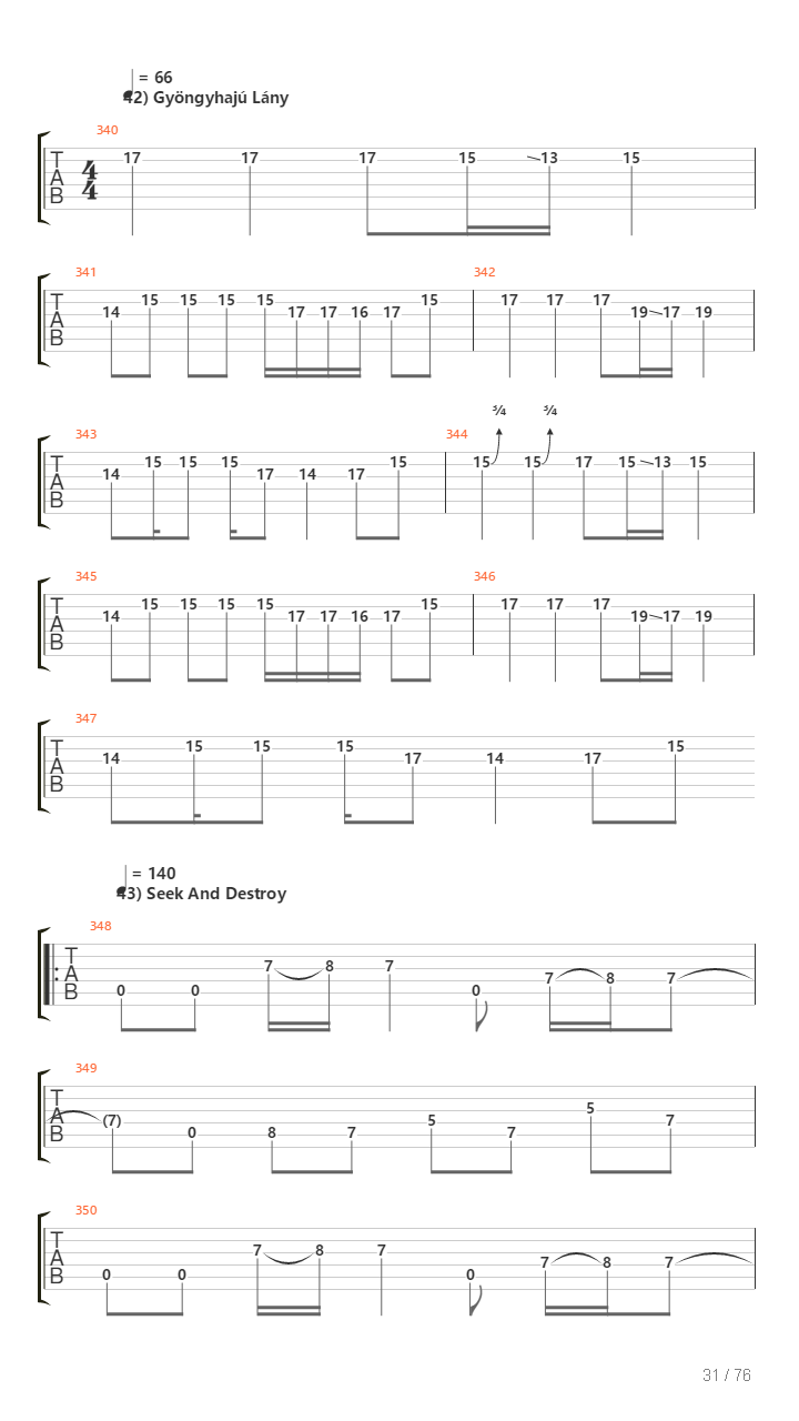 100 Greatest Guitar Riffs Of All Times吉他谱