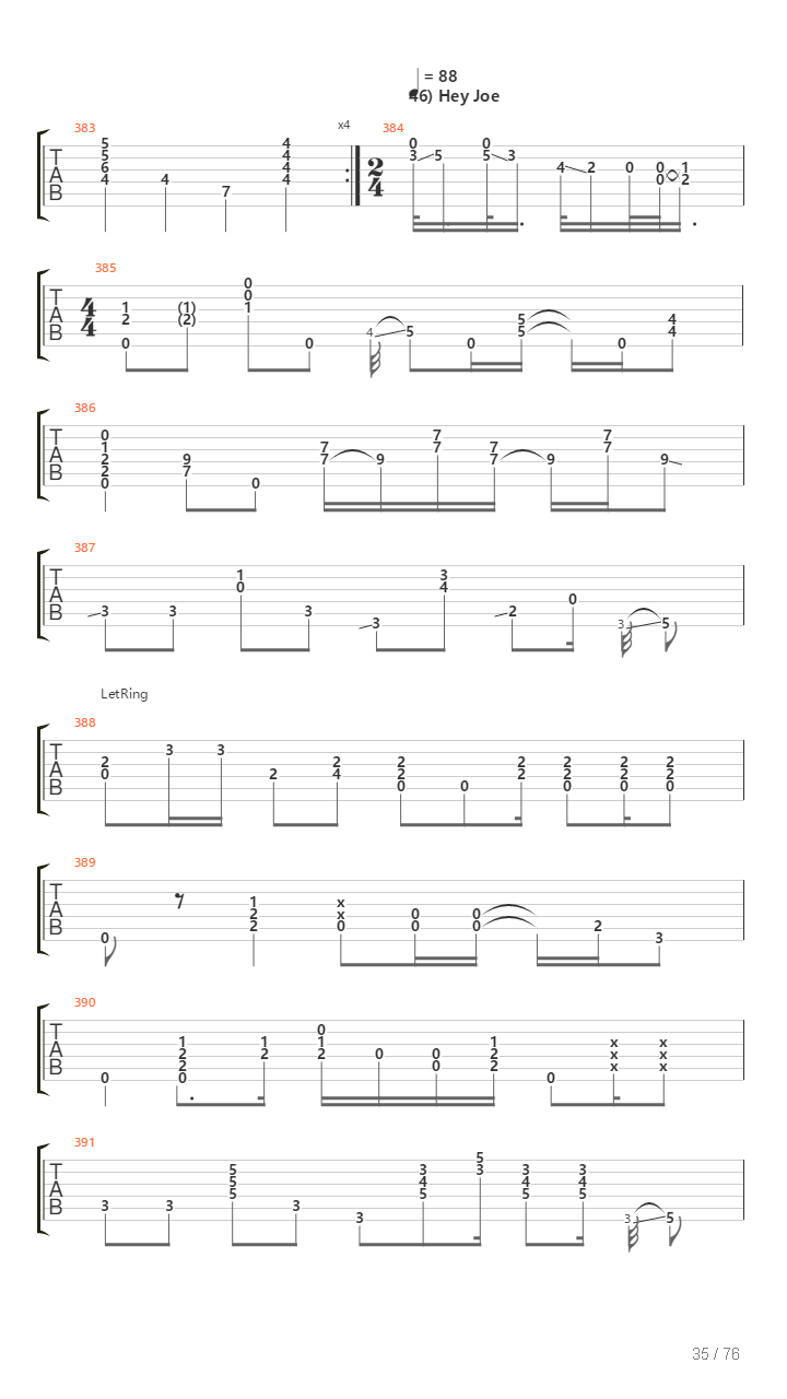 100 Greatest Guitar Riffs Of All Times吉他谱