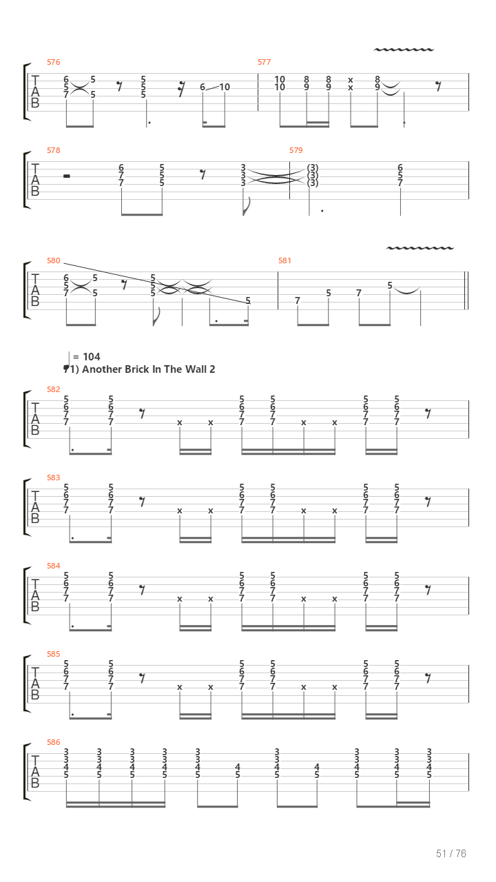 100 Greatest Guitar Riffs Of All Times吉他谱