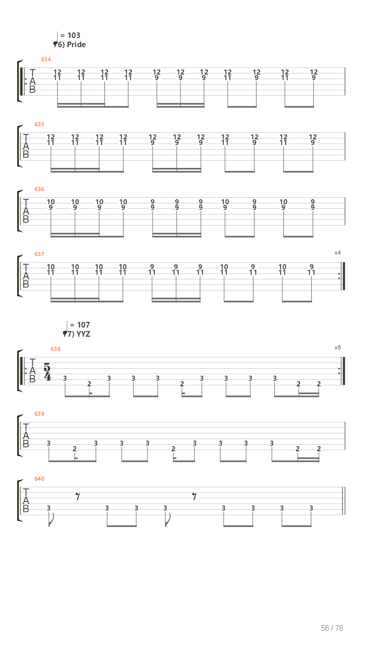 100 Greatest Guitar Riffs Of All Times吉他谱