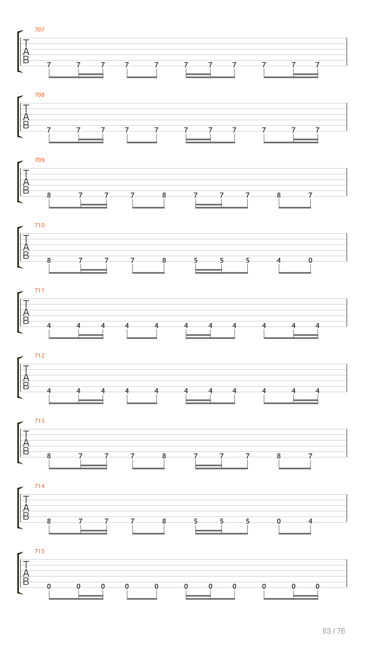 100 Greatest Guitar Riffs Of All Times吉他谱