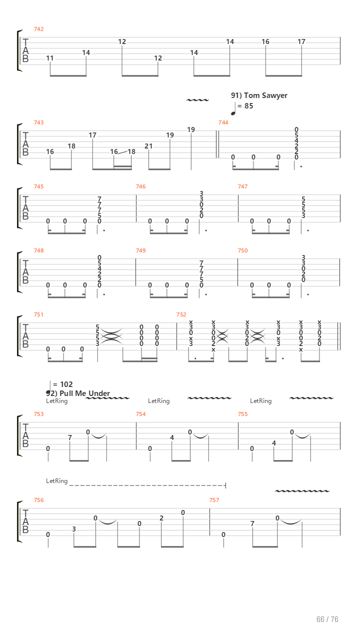 100 Greatest Guitar Riffs Of All Times吉他谱