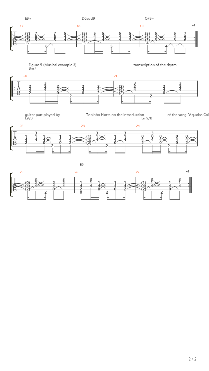 4 Samba Variation 3吉他谱